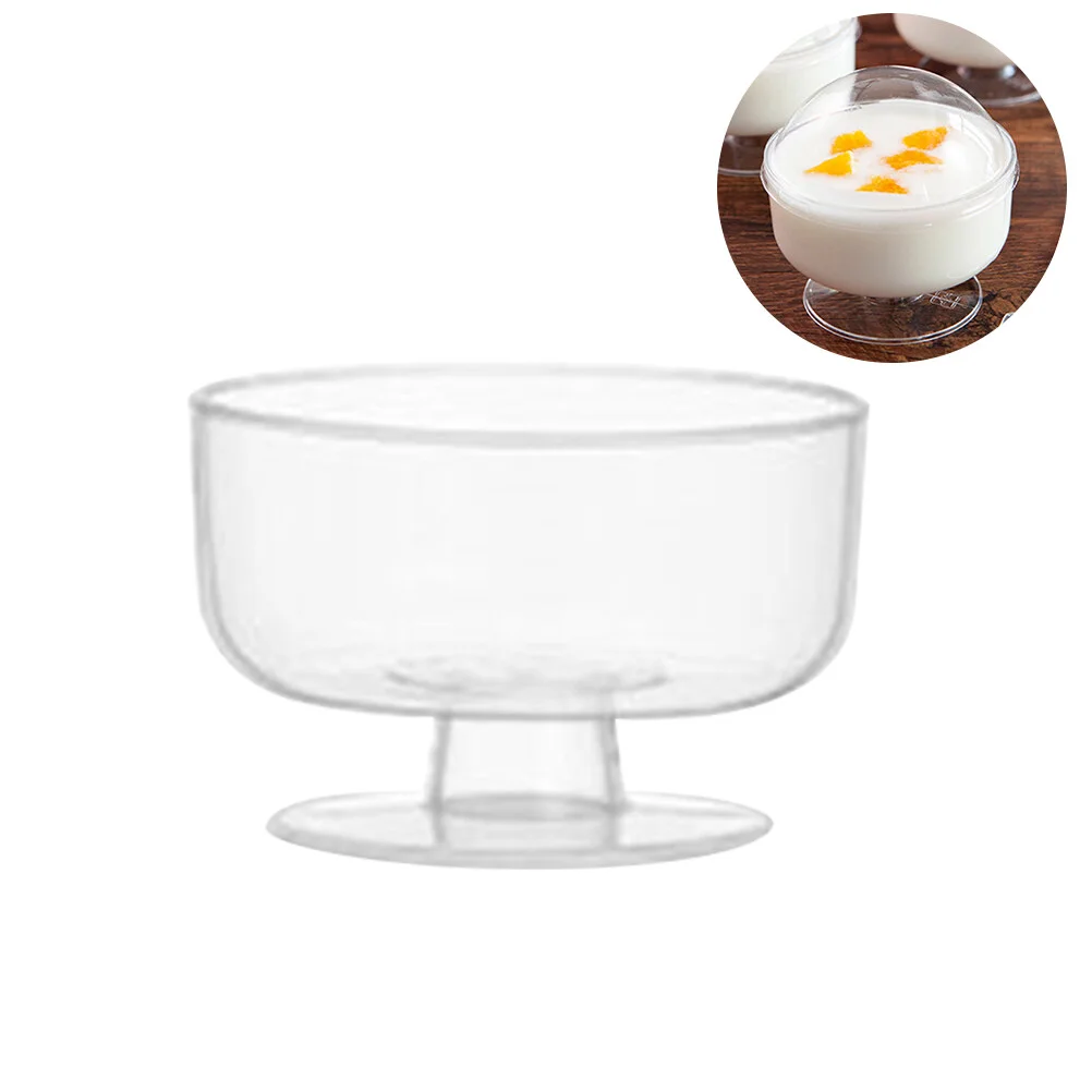 

Маленький прозрачный одноразовый бокал, чашки для йогурта, круглый контейнер для специй, мороженого