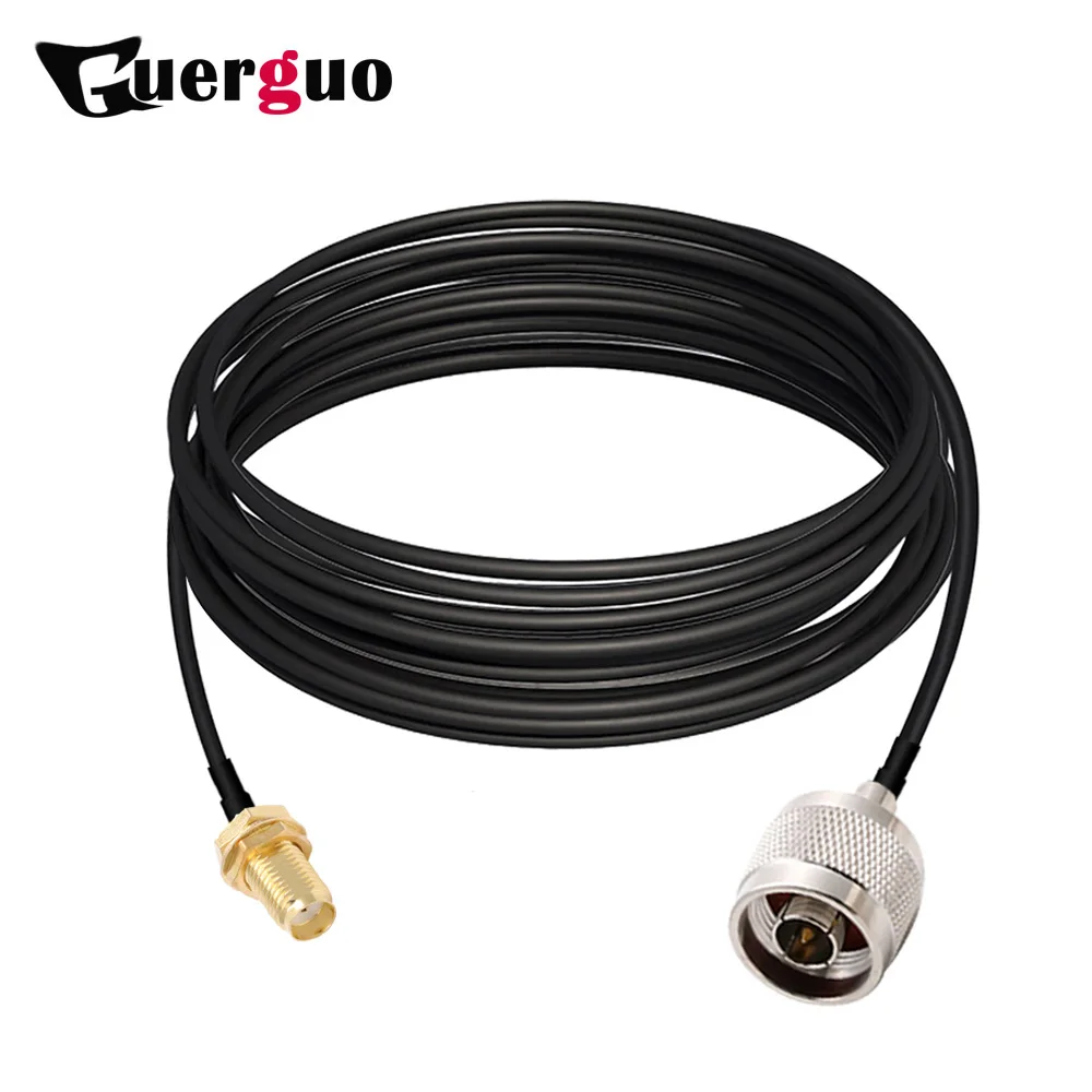 

1PC RG174 Coaxial Cable SMA Female Plug to N Male Plug RF Coaxial Converter with Pigtail for CCTV Camera Antenna Intercon