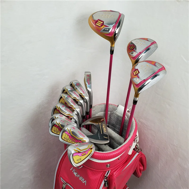 

13PCS 4 Star Honma Beres S-06 Golf Set Women Golf Clubs Driver + 3w5w + 5-11AwSw Irons + Putter Graphite Shaft With Head Cover