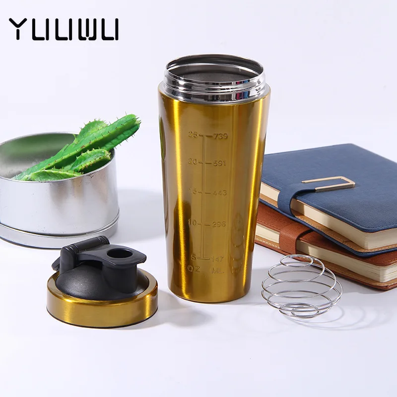 

Whey Protein Powder Sports Shaker Bottle for Water Bottles Gym Nutrition Blender Cup Stainless Steel Vacuum copo termico