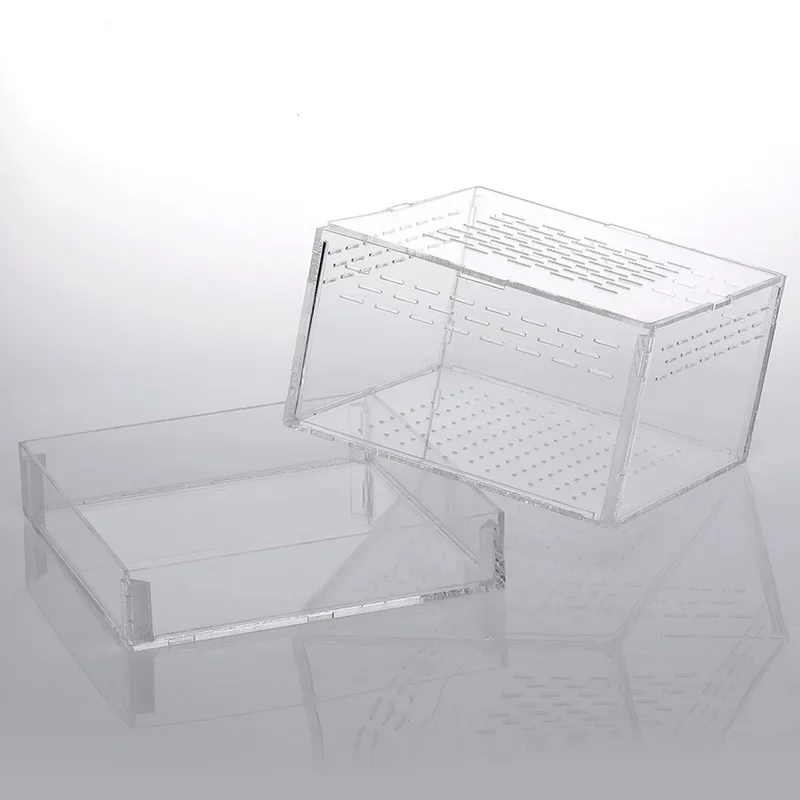 Акриловая прозрачная коробка для разведения рептилий паук ящерица амфибия чехол