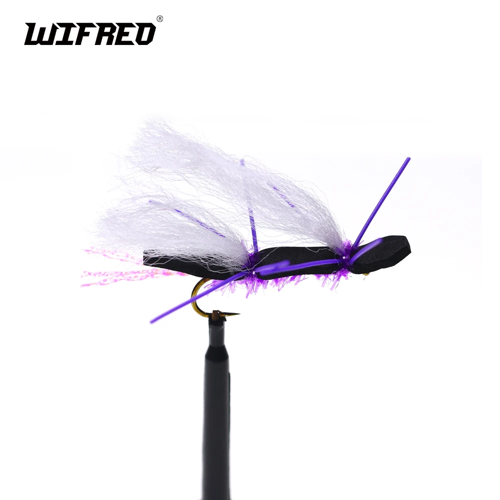 Wifreo 4 шт. плавающие фиолетовые пухлые воблеры для чернобыльской рыбалки