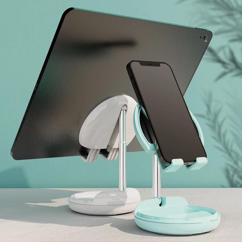 

Desktop Phone Holder for Iphone Samsung Xiaomi Huawei Foldable and Retractable Portable Mini Vanity Mirror Bracket for Tablet