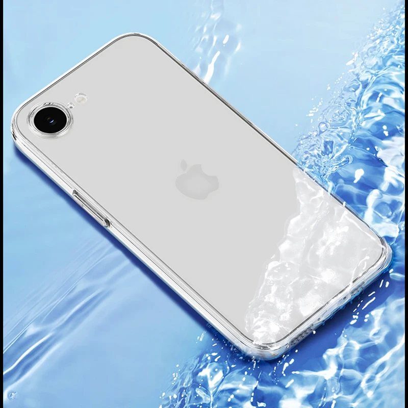 Фото Ультратонкий прозрачный силиконовый чехол для iPhone 17E 16E, мягкая прозрачная задняя крышка из ТПУ для iPhone 17e, чехол-накладка Coque Capa №5