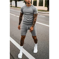 2022 new mens sets casual sport suit t shirt tracksuit 2 piece set summer outfits oversized streetwear man clothes sports suit