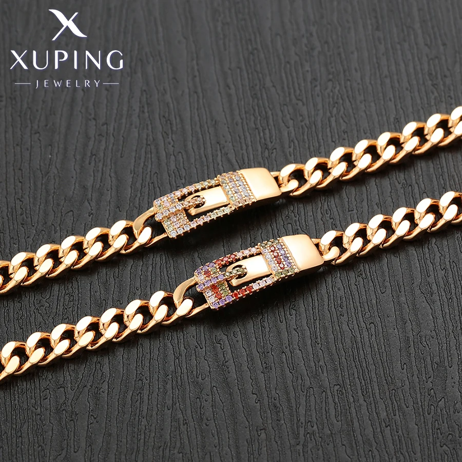 Xuping ювелирные изделия новый стиль Модный Цветной каменный браслет золотой цвет