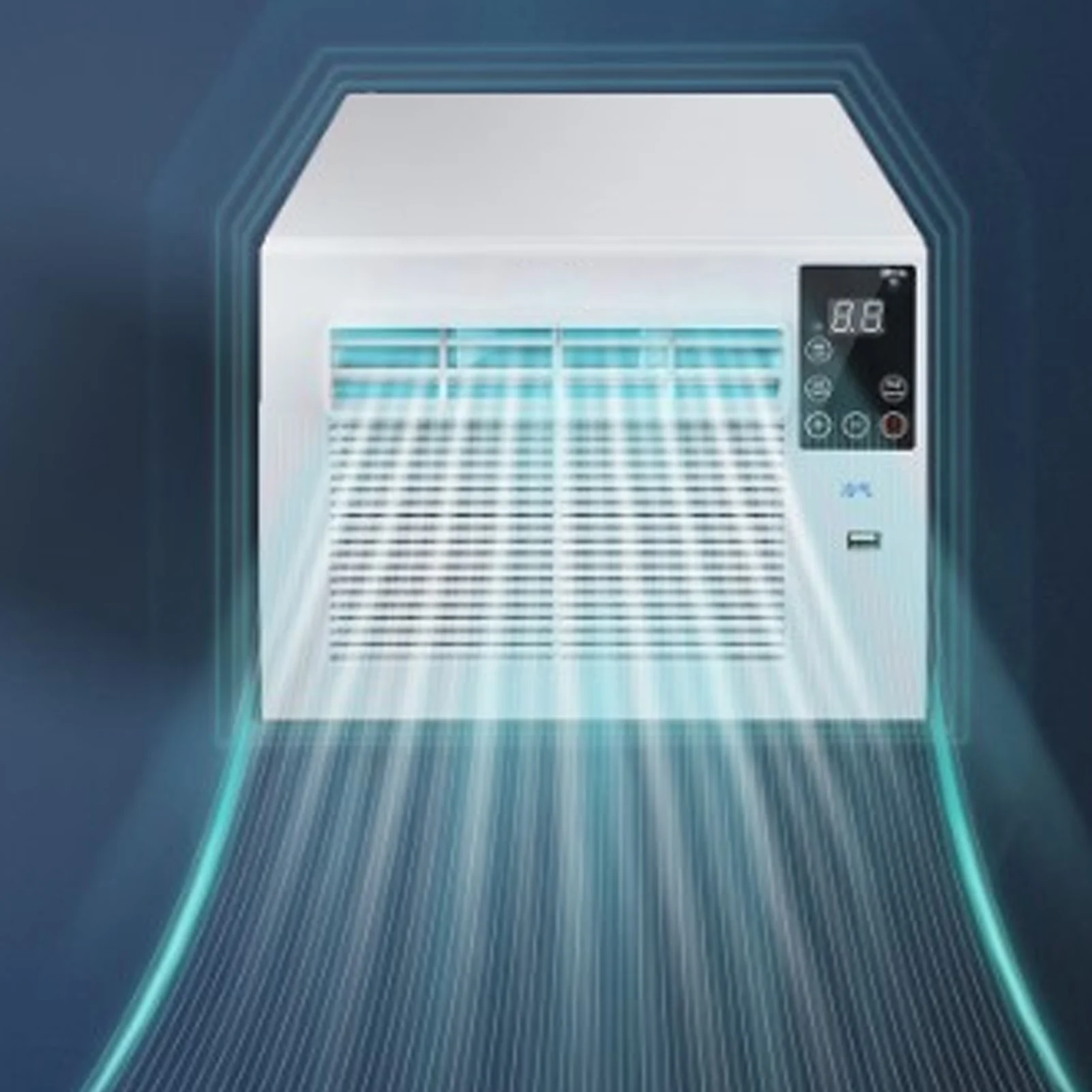 Портативный кондиционер с дистанционным управлением, 280 Вт, USB ...