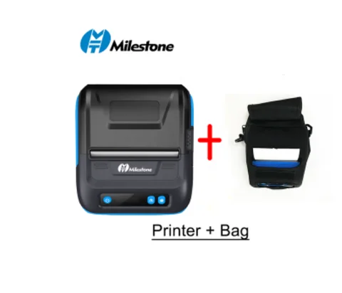 Milestone Barway Android or IOSThermal Label Printer Supported 80 mm Mini Android Mobile Portable Thermal Printer Impresoras