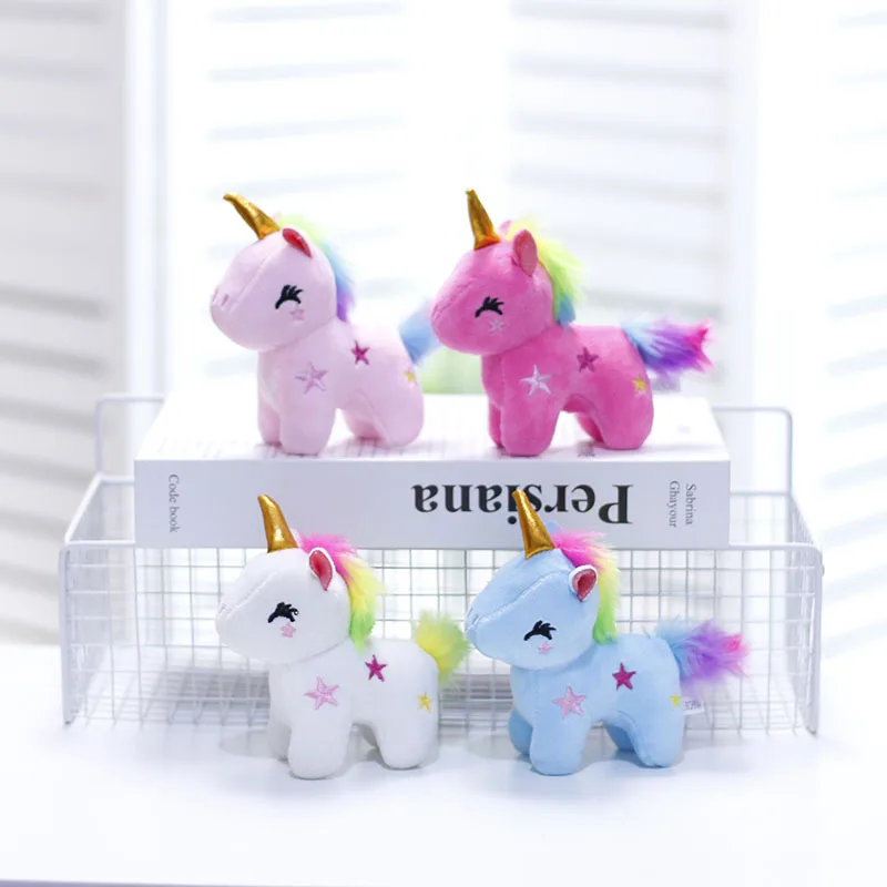

Kawaii Cartoon Candy Colors Plush Unicorn Doll Keychain Cute Ladies Bag Men’s Car Key Ring Student Bags Luggage Pendant