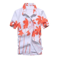 luxury cardigan summer shirts men coconut tree shirts print hawaiian shirt short sleeve button down beach casual mens clothing