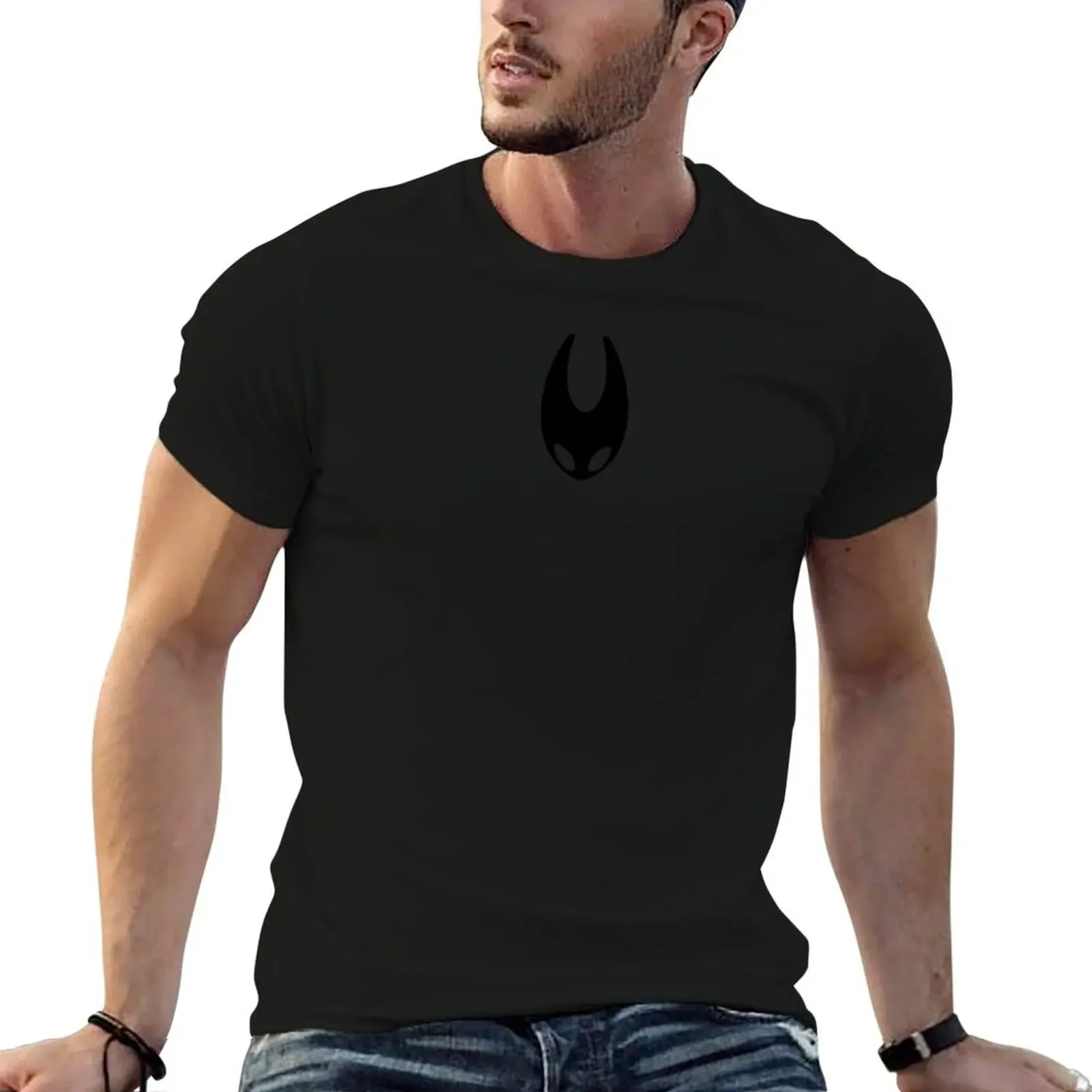 Hollow Knight Silksong Hornet Shade Mask Face Pattern Оптическая футболка пот аниме мужская одежда