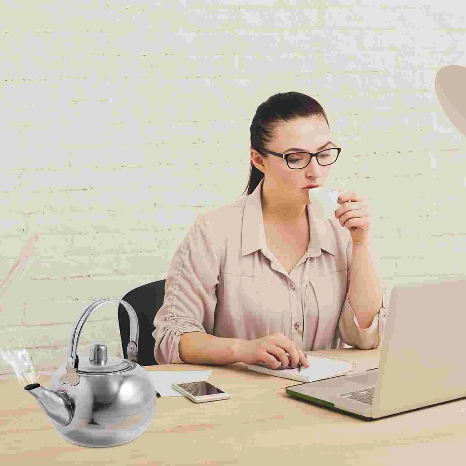 

Kettle Tea Teapot Steel Water Pot Whistling Stovetop Stainless Stove Lid Loose Filter Boiling Gas Coffee Hot Kettles Metal