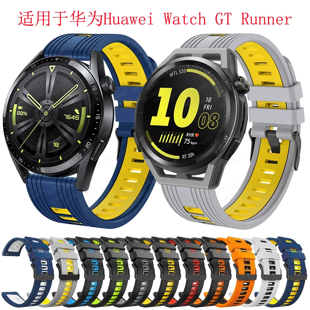 

Easyfit Sport Silicone Strap For HUAWEI WATCH GT Runner/GT 3 46MM/GT2 Pro Smartwatch Wrist Band Watchband Bracelet Original 1:1
