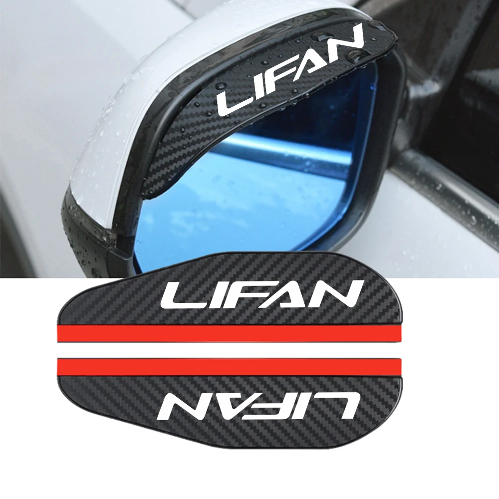 

2x Car Rearview Mirror Rain Eyebrow Protector Rain Sticker for LIFAN Weatherstrip Rain Shield Auto Accessories