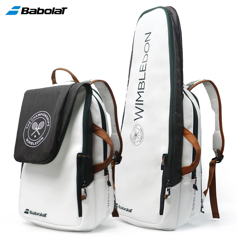 Professional BABOLAT 2 Usages PURE WIM Tennis Backpack Men Women Squash Padel Beach Tennis Training Bag 2-Pack Tennis Racket Bag