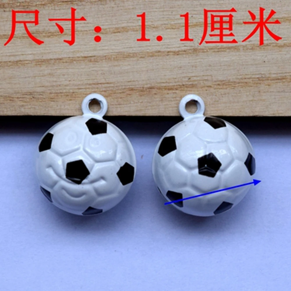 2pcs/bag Cartoon football Copper Small Bells 21*18MM Fit Festival &amp Wedding Party Decoration Cell Accessories 031002009 | Дом и сад