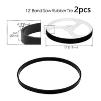 2pcs band saw rubber band woodworking scroll wheel rubber ring belt anti slip anti noise equipment power tools