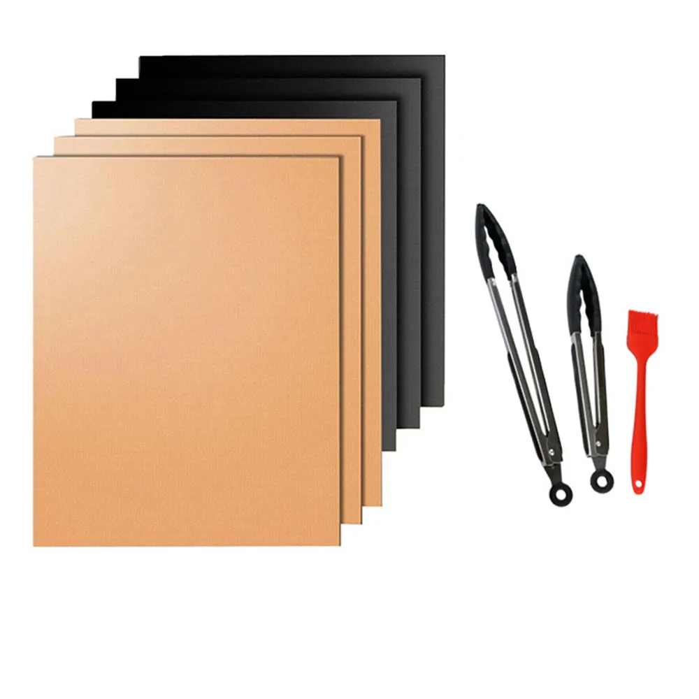 Антипригарный коврик для барбекю и гриля 40*33 см выпечки инструменты лист