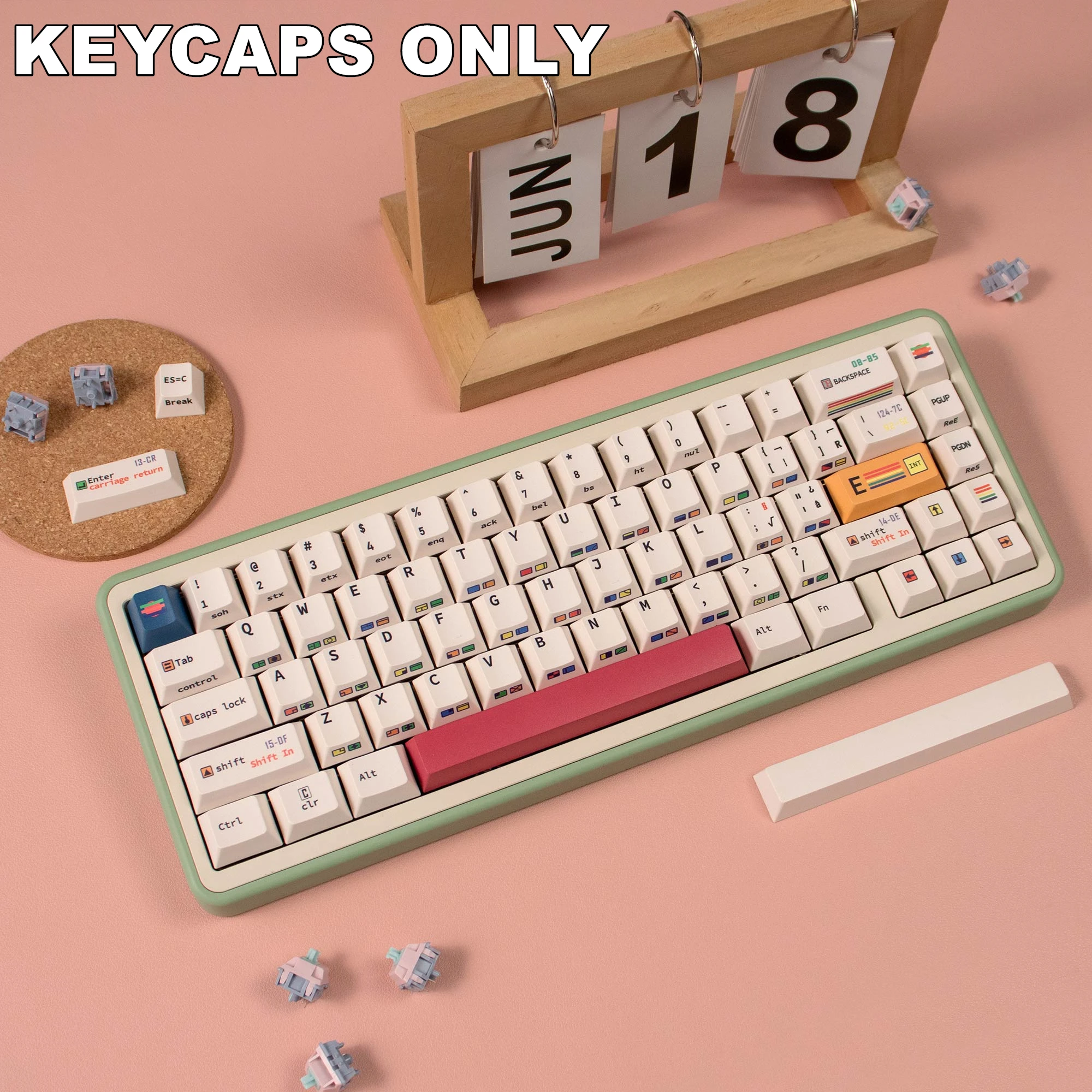 Набор механических колпачков для клавиатуры 147 клавиш C64 R2 PBT