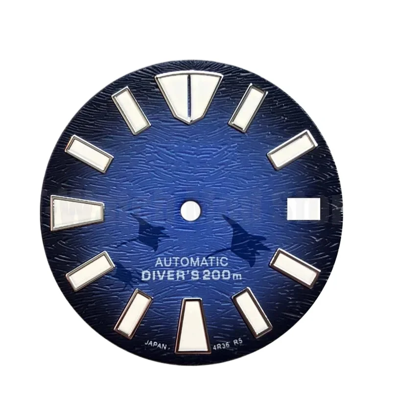 T-Watch Mod Nh35 Manta ray циферблат с логотипом s новый стиль модные часы NH35 механизмы Skx007/009