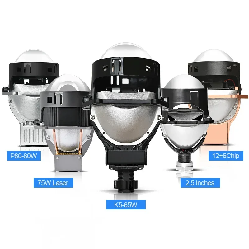 Обновите свои Автомобильные фары с 80 Вт 6500K H4 H7 H11 9005 Проекционные линзы и