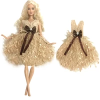 nk official fashion dress with bow knot skirt for barbie 16 bjd sd doll clothes accessories play house dressing up
