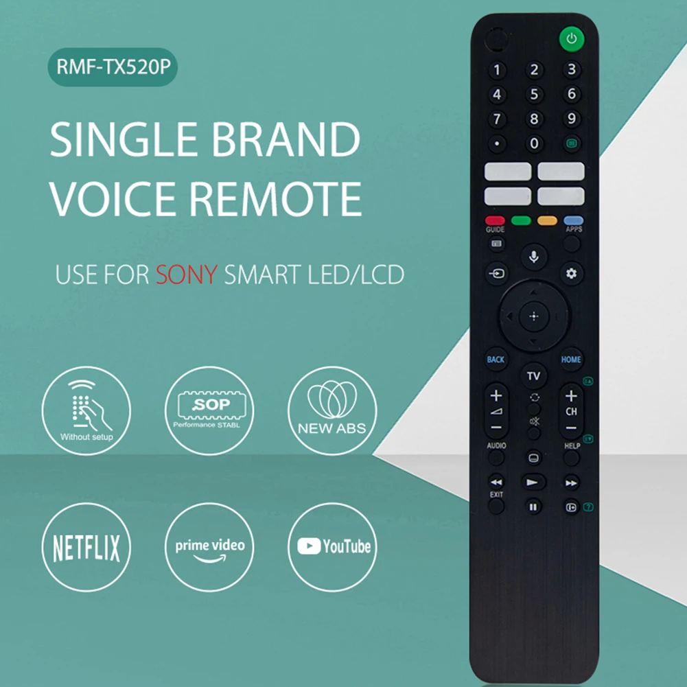 

Пластиковый пульт дистанционного управления ler Batterey с питанием от Smart Remote Control Television аксессуары для Sony 4K KD-43X80J