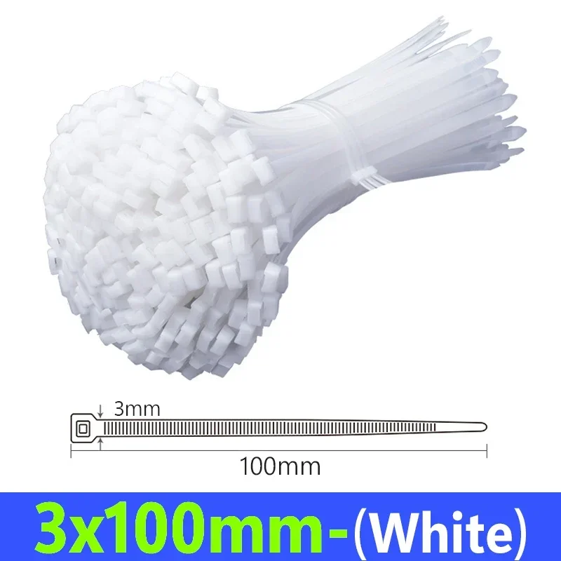 

Пластиковые нейлоновые кабельные стяжки, самоблокирующиеся шнуровые стяжки, ремни, регулируемые кабели, крепежная петля, проволочные стяжки на молнии для дома и офиса