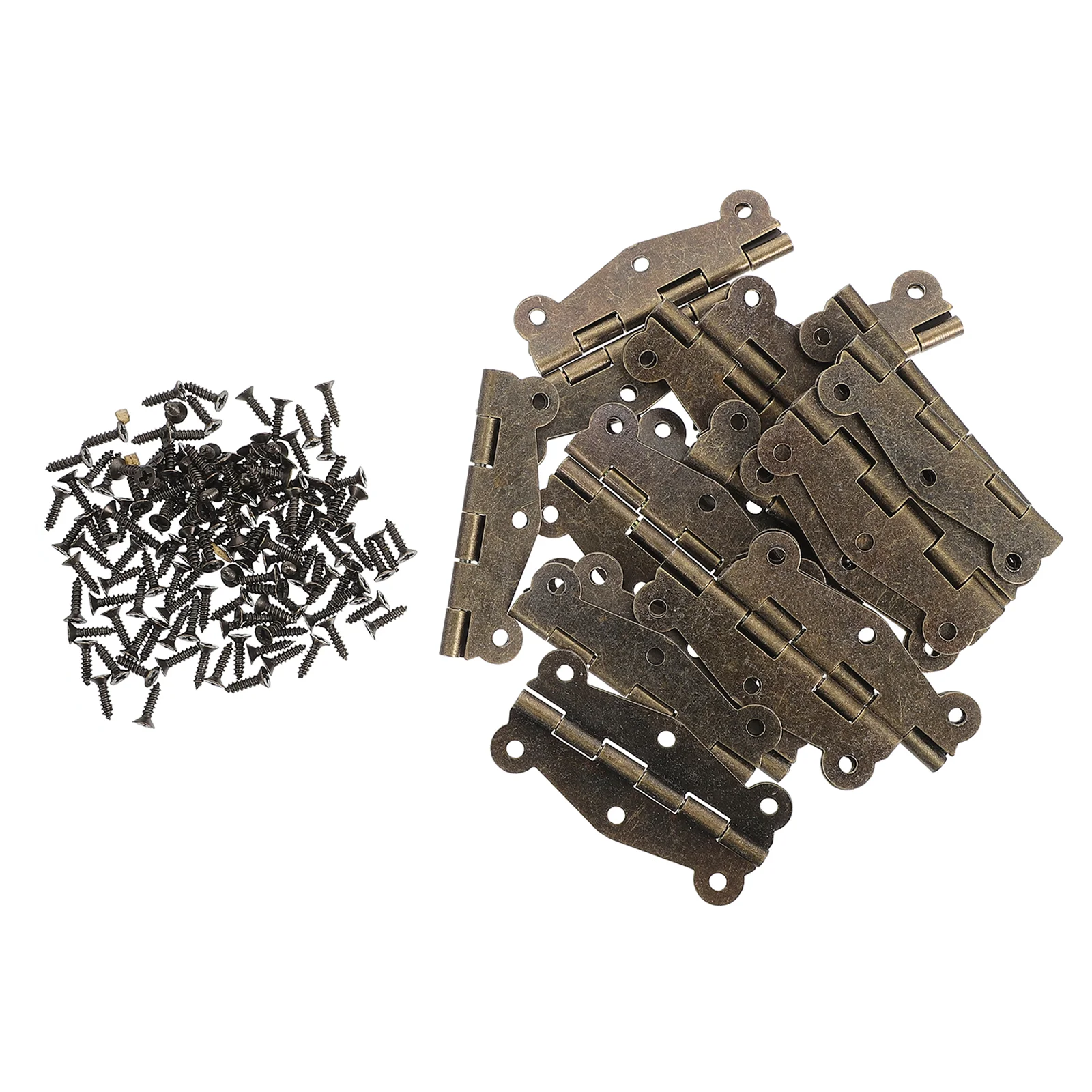 

20pcs Present Case Hinges Box Hinges Jewelry Box Hinges Iron Hinges with Screws