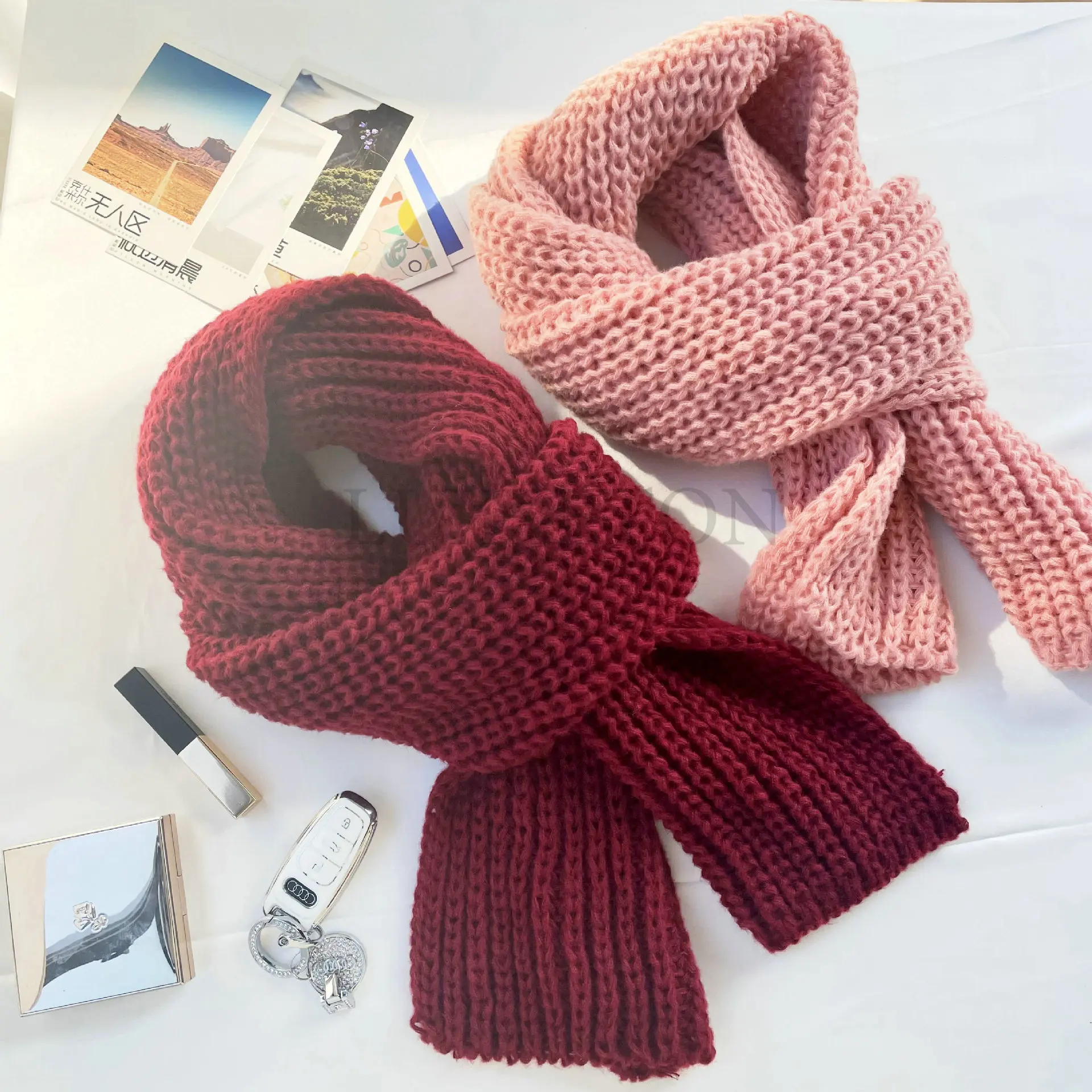 

Luxury Cashmere Scarf Women Solid Color Winter Scarf Adults and Kids Boys Girls Knits Shawl Warm Long Wool Scarves Ladies Men