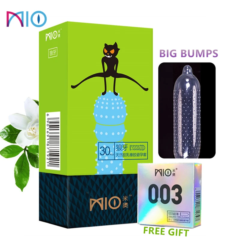 Презервативы MIO для мужчин 32 шт. презервативы в форме граней точки G 52 мм - купить