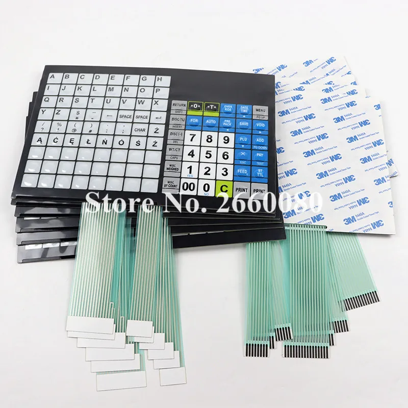 

100pcs/lot CL5000J Keyboard for CAS CL5000 CL5500 Scales with Pole Keypad including Overlay