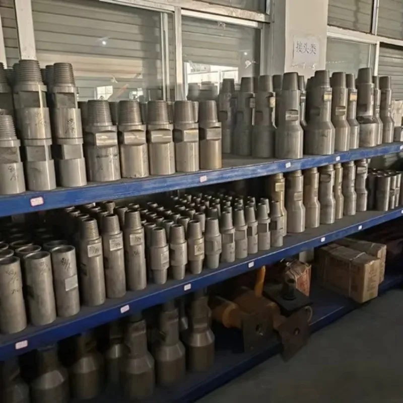 Фото Кованый соединительный элемент буровой трубы из углеродистой стали 40CrMo, 57 мм, для горнодобывающей промышленности, для соединения буровых штанг 42 мм. №4