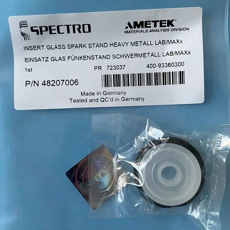 Оригинальный SPECTRO AMETEK 48207006 48207009 ВСТАВКА СТЕКЛЯННАЯ СПАРКА STAND HEAVY METALL LAB/MAXx