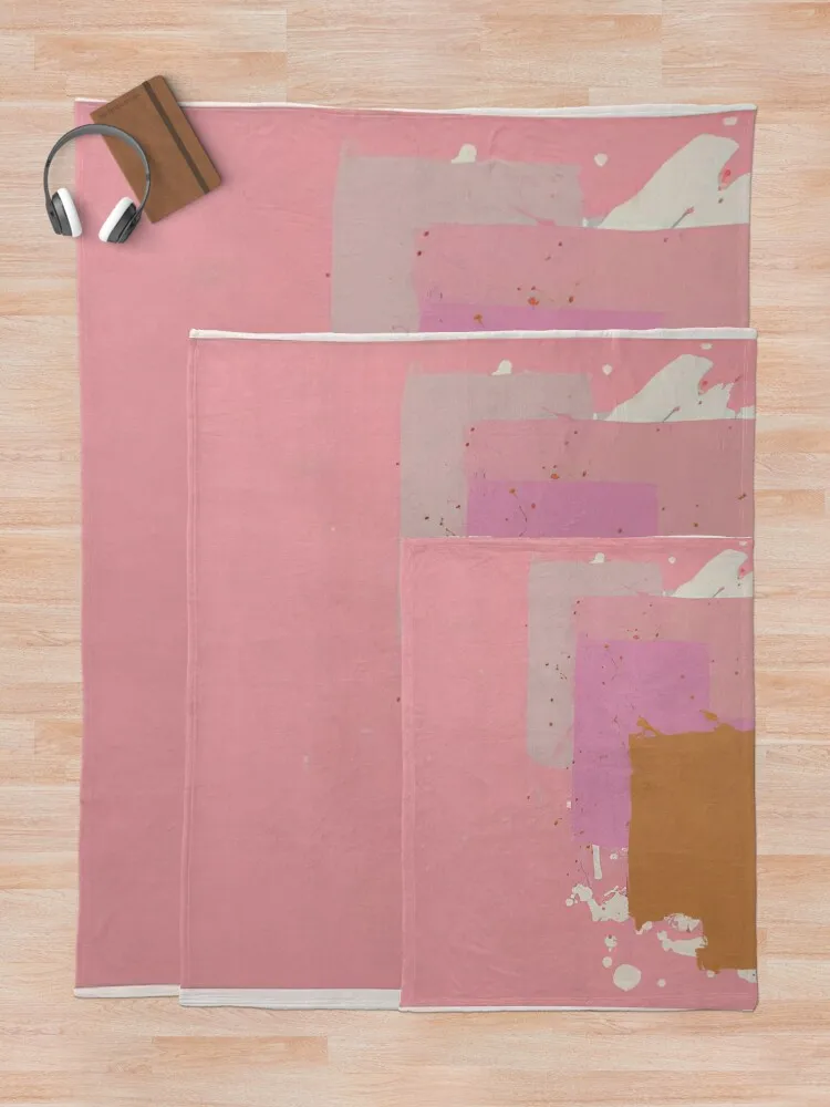 John Hoyland — коричневый черный на розовом языке одеяло 1971 рождественские подарки