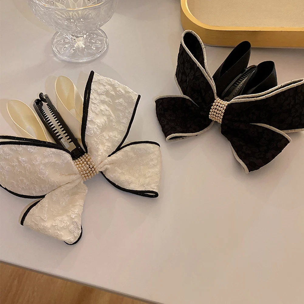 

Korea Banana Hair Clip New Large Bow Hair Claws Women Barrettes Hairpins Hair Accessories For Girls Ponytail Holder Hair Clamp