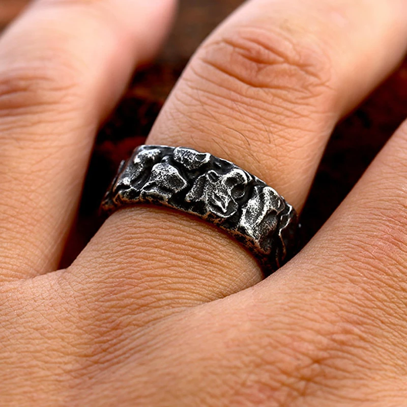 Уникальное винтажное кольцо с рунами викингов модные ювелирные изделия из