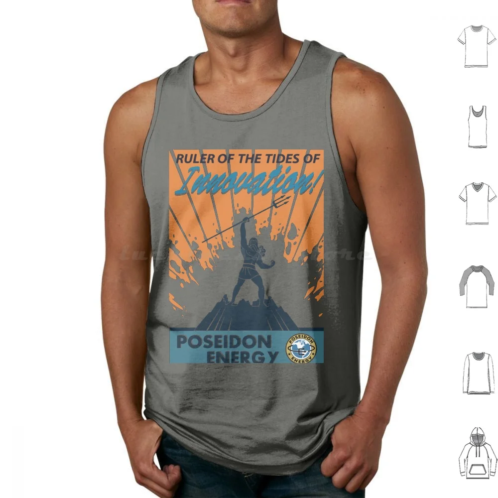 

Poseidon Energy Tides Of Innovation Tank Tops Print Cotton Nuka Cola Cap Commonwealth Ncr California Republic New Vegas