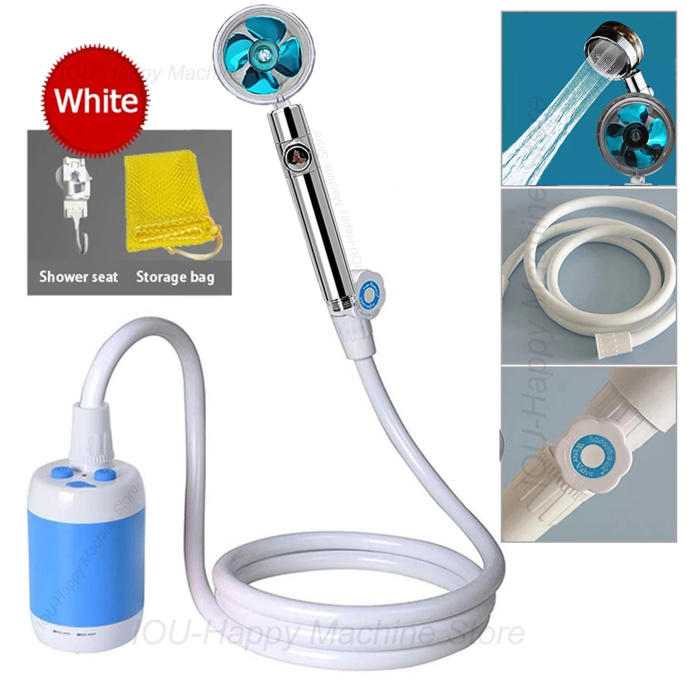 

Portable Electric Shower Outdoor Camping Bathing Portable Showers Head Pet Shower Car Washer With Hose Bathe Tool Travel Caravan