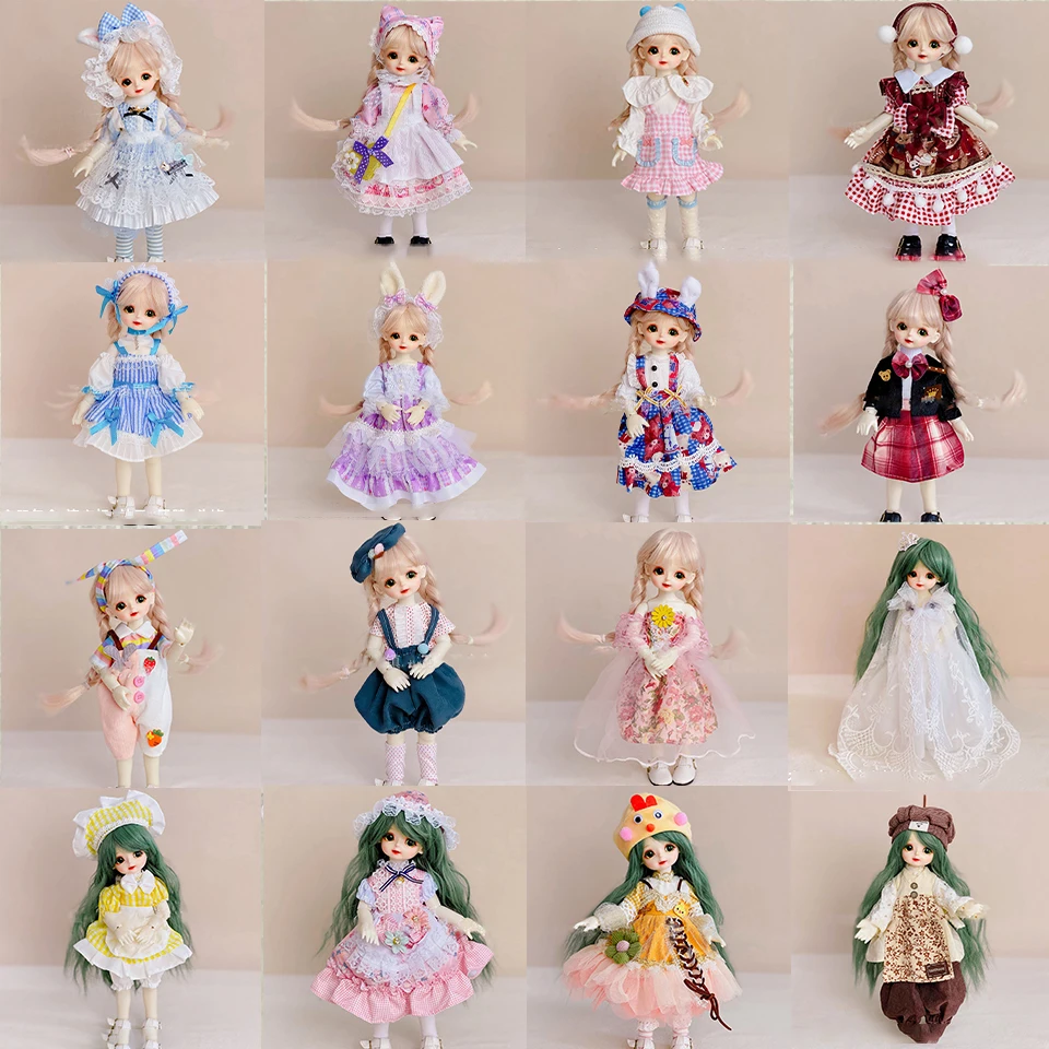 

1/6 BJD Doll Lolita Dress Uniform Maid Dress Up Dress Up Set for 30cm Doll