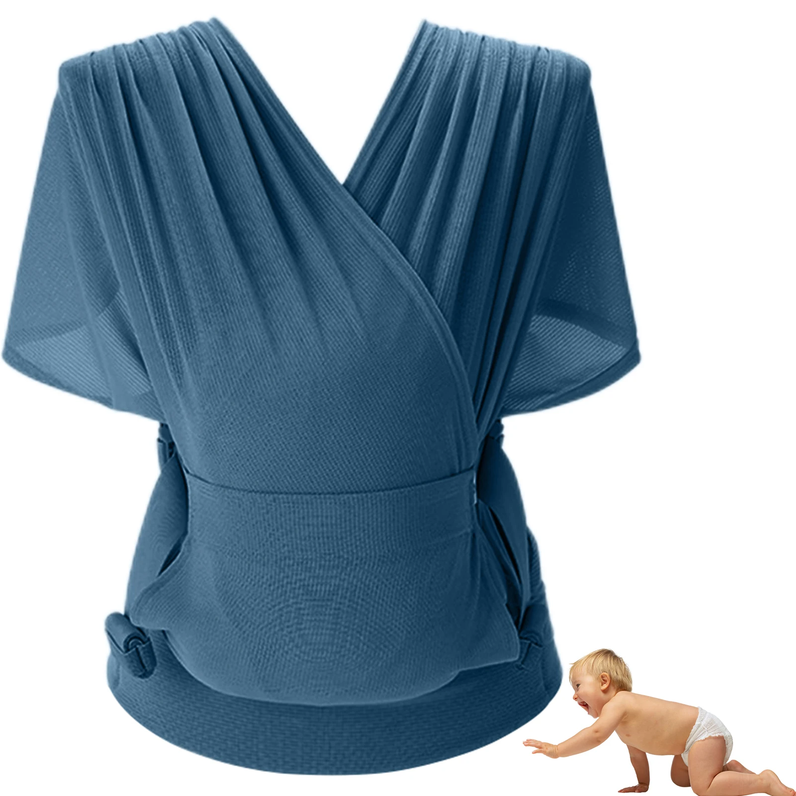 Hands-Free Baby Carrier All In 1 Original Breathable Baby Sling Original Stretchy Infant Sling Lightweight Breathable Baby Wrap