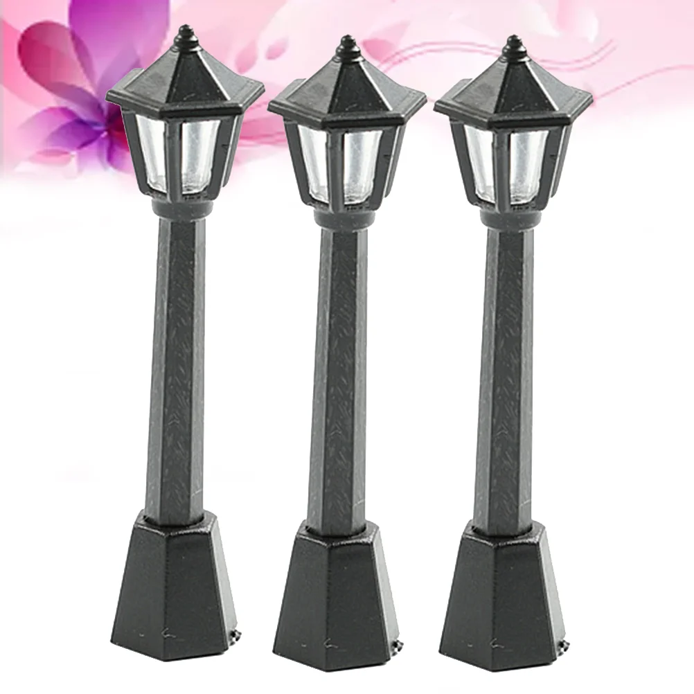 Миниатюсветильник ный уличный фонарь Миниатюрная лампа s железнодорожный поезд