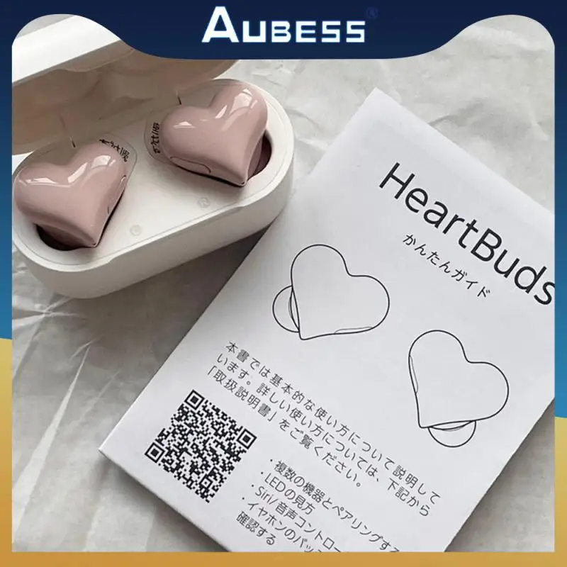 

Unique Craftsmanship Wireless Earphones Battery Lithium Ion Battery Heart-shaped Headphones Unique Design Headphones