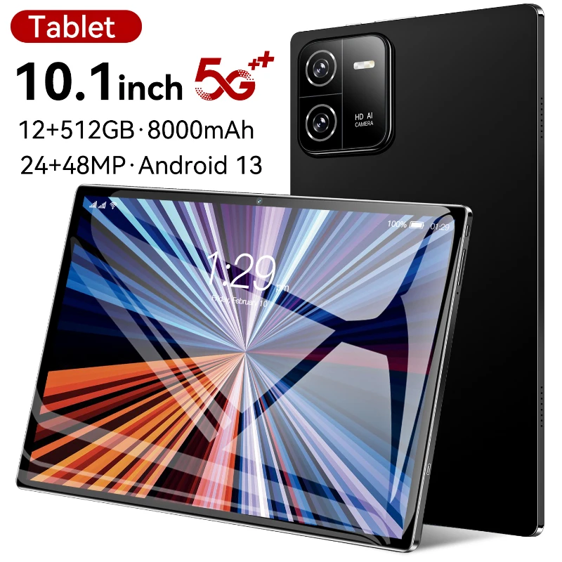 

Оригинальный планшет, экран 10 дюймов, Android 512, 12 Гб, 8000 ГБ, мАч, 24 + 48 МП, с клавиатурой, Bluetooth, Wi-Fi