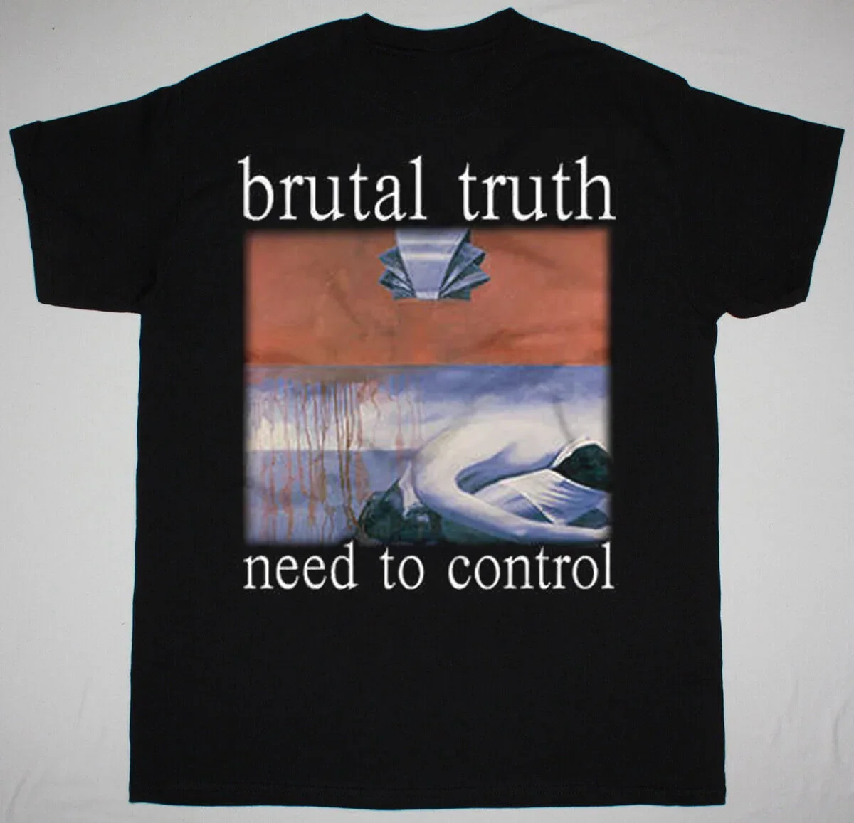 Жесткая правда нужно контролировать черную футболку всех размеров Ac1088