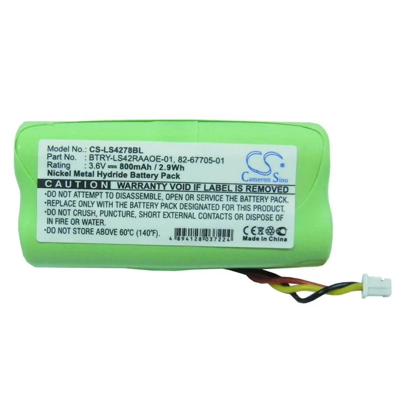 

Applicable Symbol LS4278 barcode scanner battery BTRY-LS42RAAOE-01