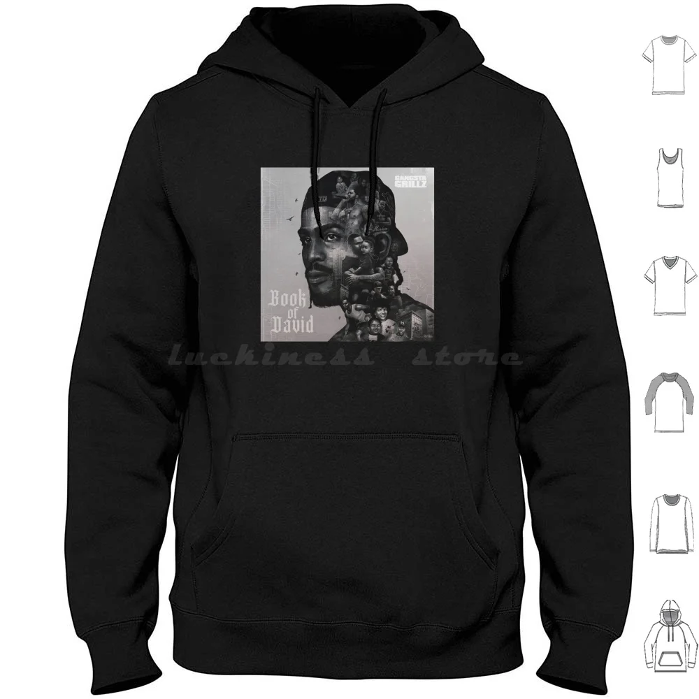 

Dave East & Dj Drama Book Of David Hoodie cotton Long Sleeve Dave East Dj Drama Book Of David Rap Rapper Music Hip Hop