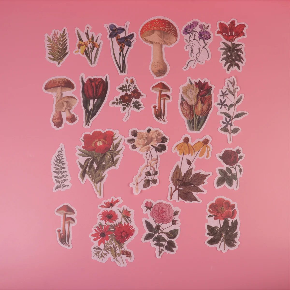 

1 Sheet Sticker Cute Vintage Exquisite Decorative Colorful Delicate Floral Sticker for Scrapbook Album