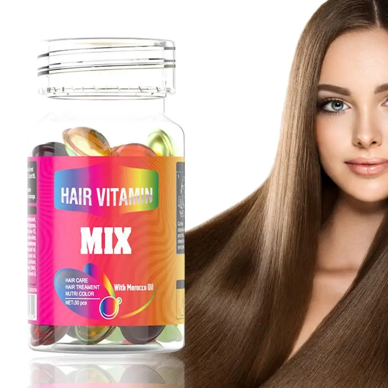 

Hair Essence Oil Keratin Complex Hair Vitamin Capsules For Hair Regrowth Nourishing Anti Hair Loss Product