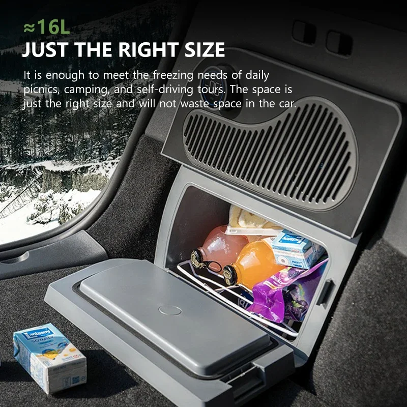 NovaAcc Багажник Автомобильный Холодильник 16л для Tesla New Model Y 2025 Juniper Компрессор